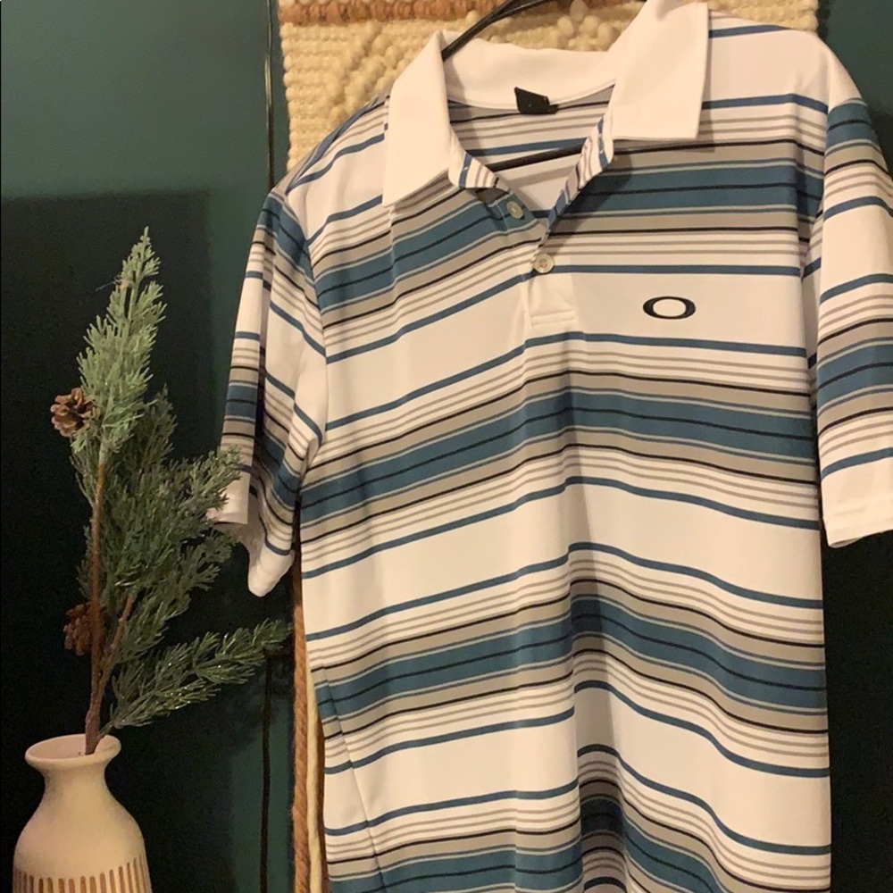 Oakley gold polo